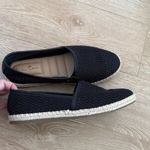 Me Too Black Espadrille Flats